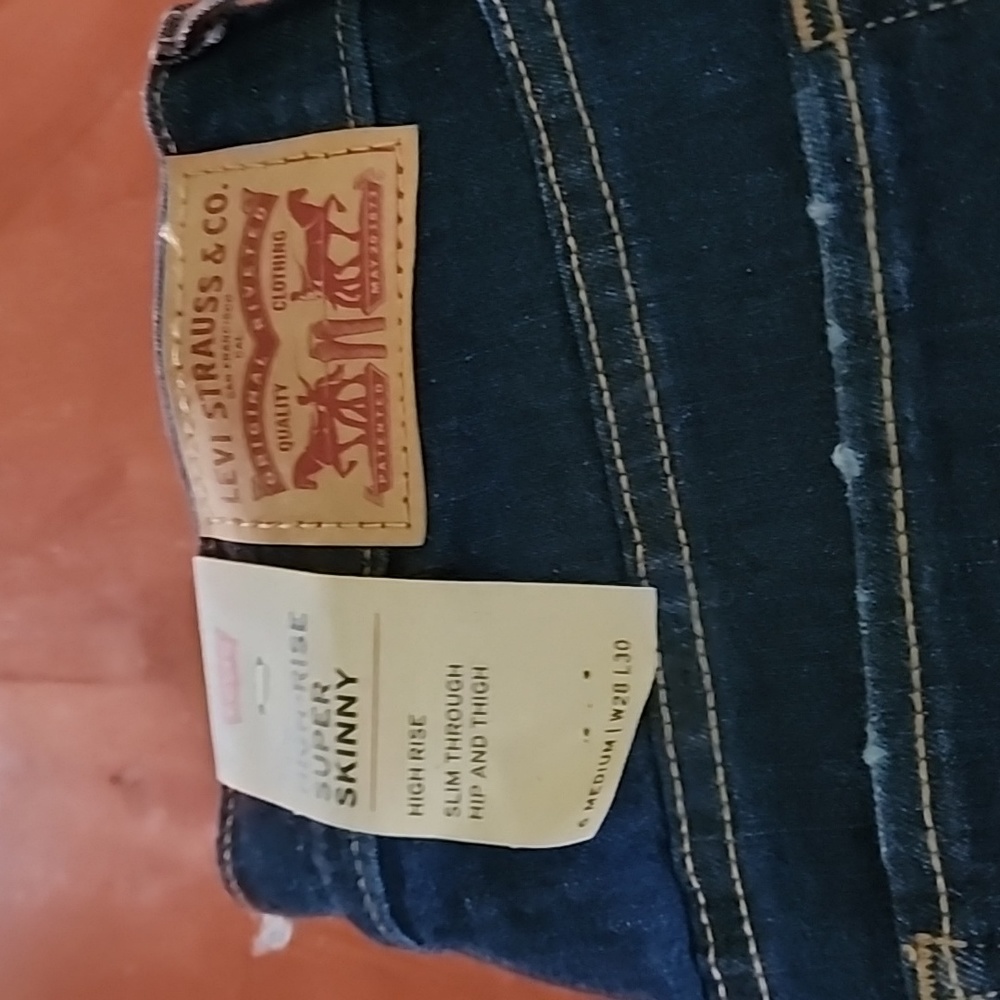 Womens Levi Strauss 720 high rise super skinny